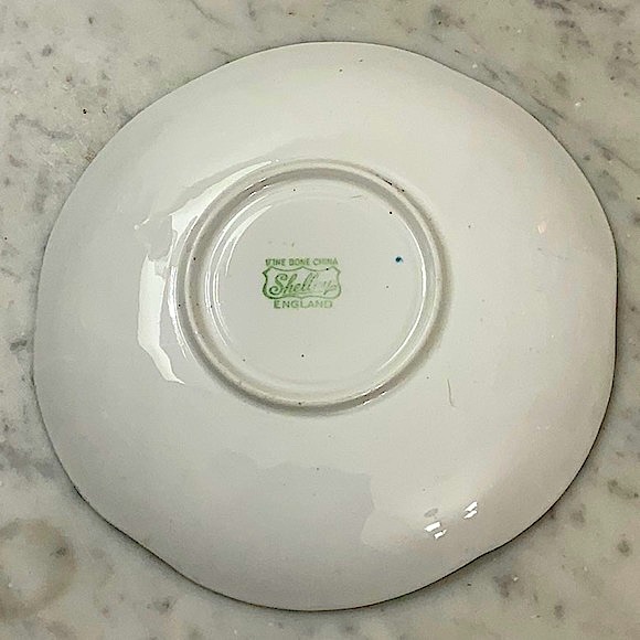 BLUE ROCK BY SHELLEY CUP & SAUCER SET VINTAGE ENGLAND FINE BONE CHINA - Picture 15 of 16